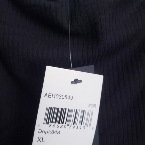 AFRM Black Ribbed Off Shoulder Long Sleeve Bodysuit - Picture 6 of 8